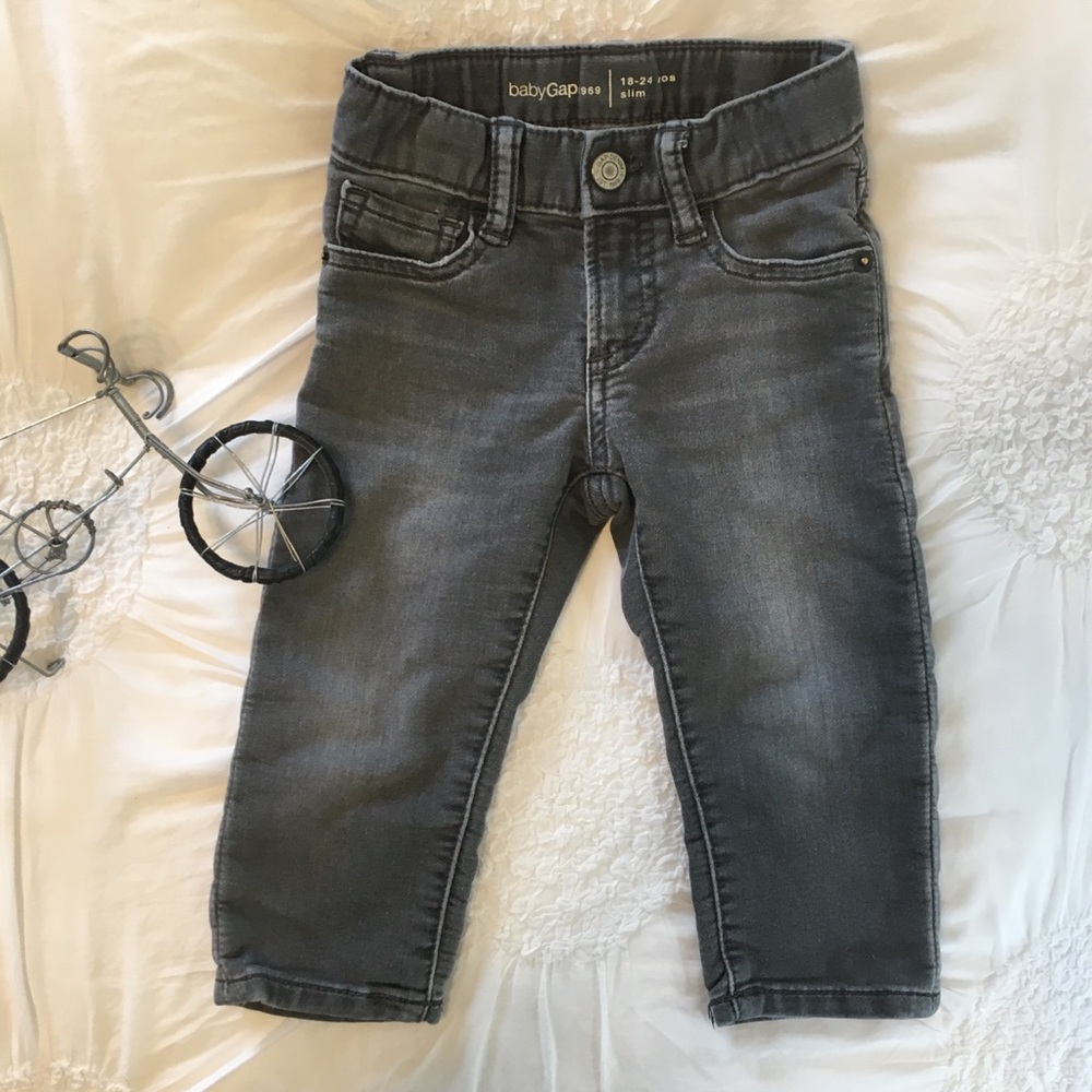 Gap Toddler Slim Fit Grey Jeans (18-24 Mos)